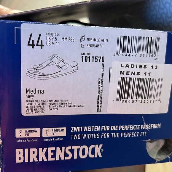 New Birkenstock Medina navy Sandals - Picture 4 of 4